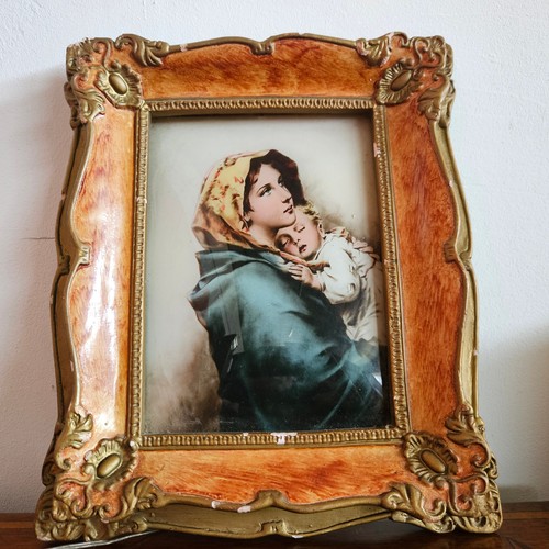 Quadro icona madonna vetro - quadro,
