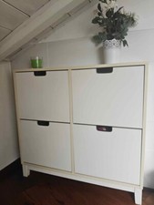 scarpiera bianca con 4 scomparti IKEA