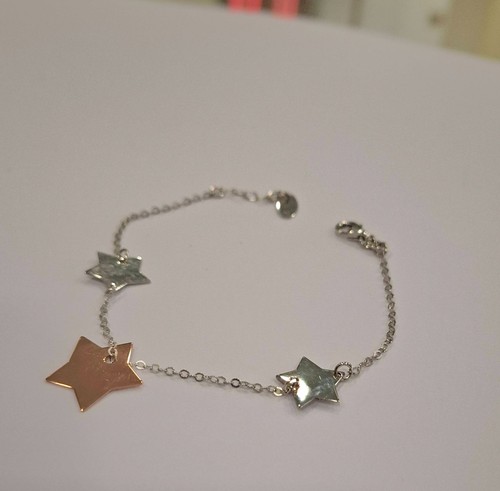 Bracciale donna stelle argento