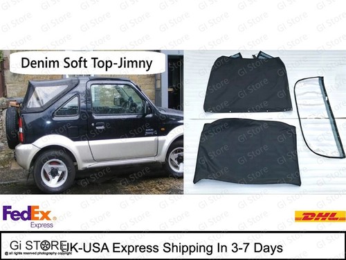 Soft top denim - nero, adatto
