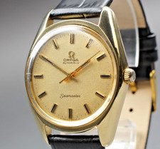 Omega Seamaster Cal.565 automatico 34 mm placcato oro orologio uomo vintage a...