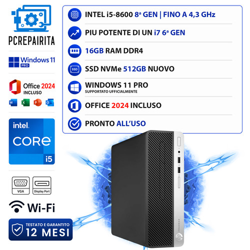 Computer desktop fisso - pc,