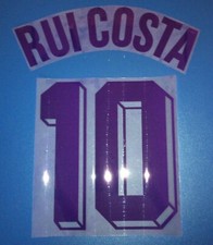 kit rui costa nr 10 x maglia fiorentina anni 2000 nuovo