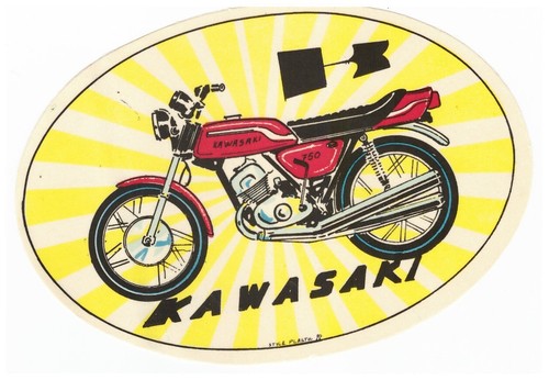 Adesivo ovale kawasaki - ovale,