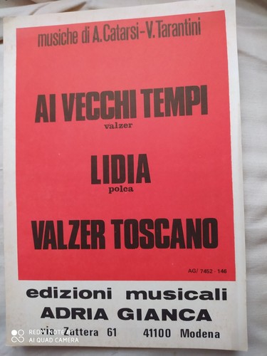 Catarsi tarantini ai - a., v.