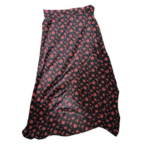 Maxi gonna gilli floreale - maxi, nera