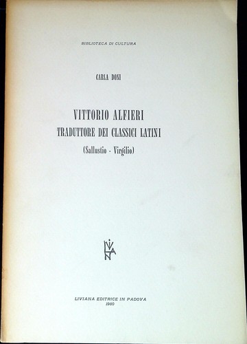 Vittorio alfieri traduttore - alfieri,