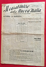 IL CARABINIERE DELLA NUOVA ITALIA N° 1   NOVEMBRE 1944