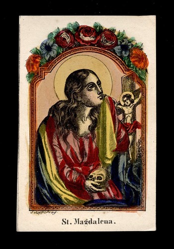 Santino incisione 1800 maria - incisione,