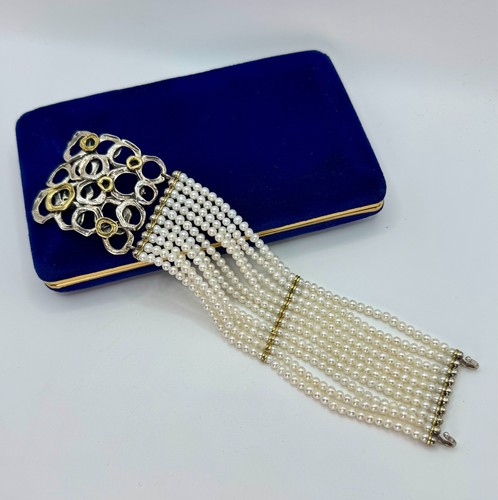 Bracciale vintage perle - bracciale,