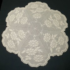 Centrino Uncinetto ècru 120 x