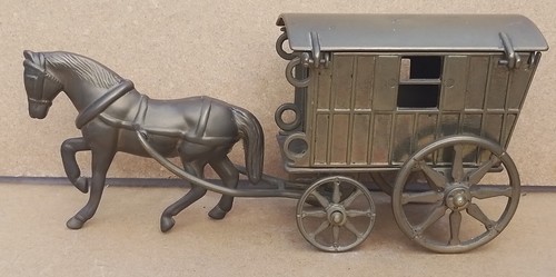 Vintage antique brass horse - vintage,