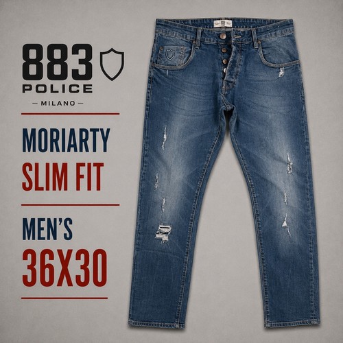 Jeans uomo 883 police milano - jeans,