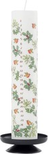 Candela Avvento Natale Holly&Ivy Pilastro Cera 50 Ore NUOVA Alison Gardiner Made in UK