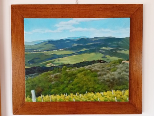 Quadro olio tela - su,
