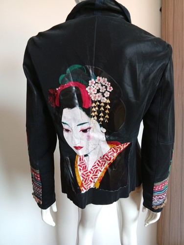 Giacca aperta nera desigual - aperta,