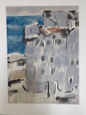 FUSI WALTER -Viaggio in Calabria-1954-tec. mista su carta cm 50x70 -PREZZO PAZZO