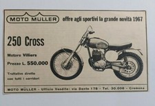 Pubblicità vintage 1967 MOTO MULLER 250 CROSS MOTOR old advertising werbung