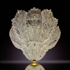 plafoniera da incasso con 12 foglie la Murrina