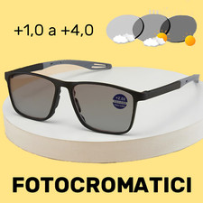 OCCHIALI DA VISTA FOTOCROMATICI UOMO DONNA LETTURA PRESBIOPIA SCEGLI LE DIOTTRIE
