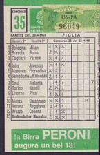 TOTOCALCIO schedina n. 35 del