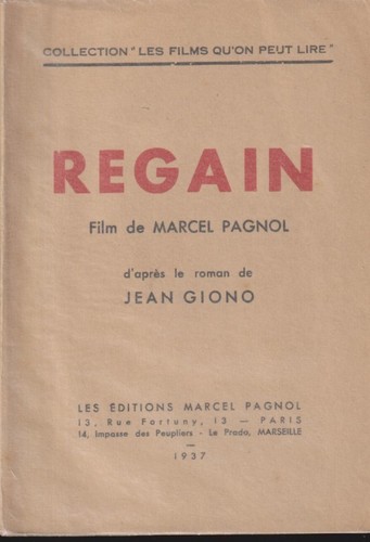 Regain film marcel pagnol - di,