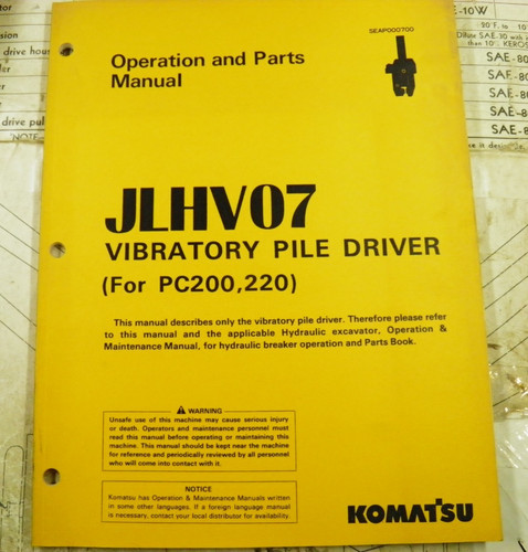 Komatsu jlhv07 vibrante pile - komatsu,