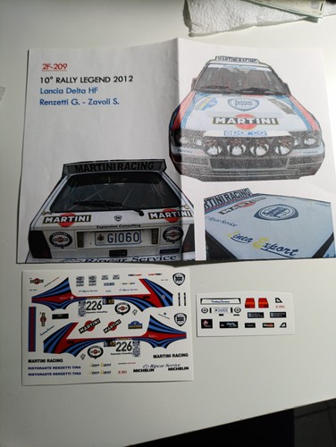 Decals lancia delta - 1/43,