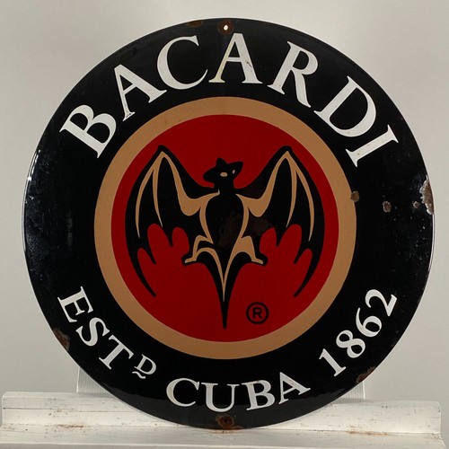 Insegna smaltata bacardi ø - insegna,