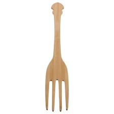 Forchetta divertente in legno