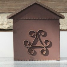 VECCHIO MANUFATTO IN FERRO PORTA GIORNALI DA ESTERNO - ITALIA - ANNI 60