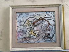 Dipinto a mano pittura ad olio primo 900  su tela 65-55