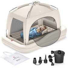 Letto da Viaggio Gonfiabile per Bambini con Tenda, Tenda Culla, Portatile Bambini Air Ma...