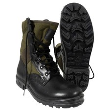 Stivali in tela e pelle