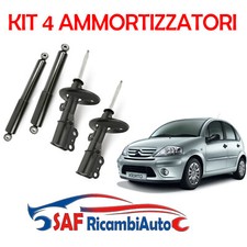 KIT 4 AMMORTIZZATORI ANTERIORI POSTERIORI CITROEN C3 FINO AL 2008 BENZINA DIESEL