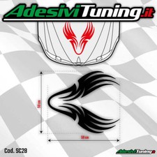 Adesivo grafica cofano fiamme - adesivo,