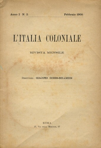 Italia coloniale rivista - (l'), coloniale.