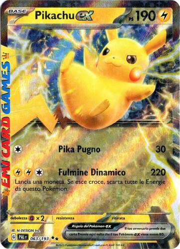 Pikachu 063 193 pal ita - 063/193,