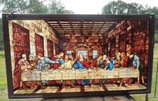Vetrata da appendere Leonardo Da Vinci-Ultima Cena-Prato Foresta SPEDIZIONE GRATUITA