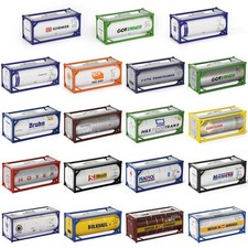 Contenitore serbatoio olio scala HO 20 piedi 1:87 20' spedizione Tanktainer modellismo treni