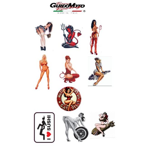 Adesivi pinup auto moto vespa - pinup,