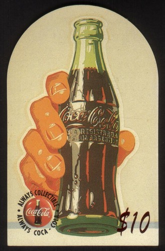 Coca cola 10 carta - $10.,