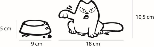 Adesivo stickers gatto - adesivo,