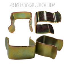 4x FORTE CLIP LETTO U metallo