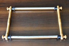 telaio a rullo (rotolo) vintage in legno scroll frame ricamo arazzo