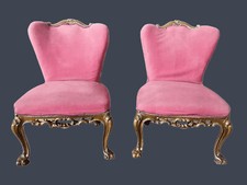 COPPIA POLTRONE LACCATE IN ORO