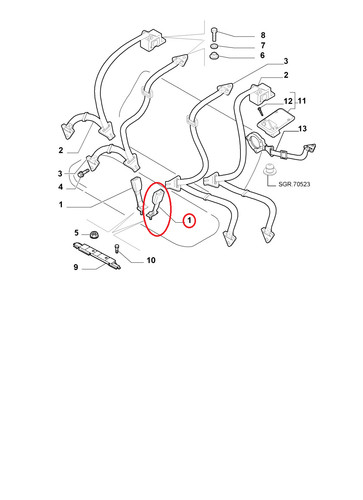 Ramo cinture sicurezza alfa - ramo,