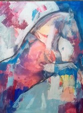 Quadro "Cavallo" carta 58 x 43