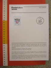 AD ITALIA BOLLETTINO ANNOUNCEMENT 2002 MONDIALI CANOA KAYAK AS TIPO 2 SOSTITUITO