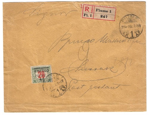 1919 fiume raccomandata - 1919,
